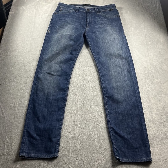Mavi Jeans Blue Zach Straight Leg Casual Stretch Denim Pants Trousers Men 36x34 - Picture 1 of 13